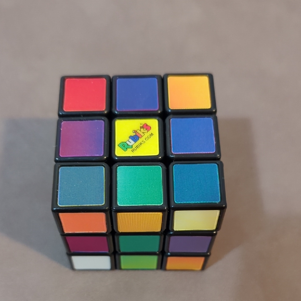 Rubik's Cube Impossible Cube Iredescent Tiles Sensory Puzzle Brain Teaser Fidget